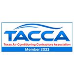 Texas air conditioning contractors association indoor air quality company logo.
